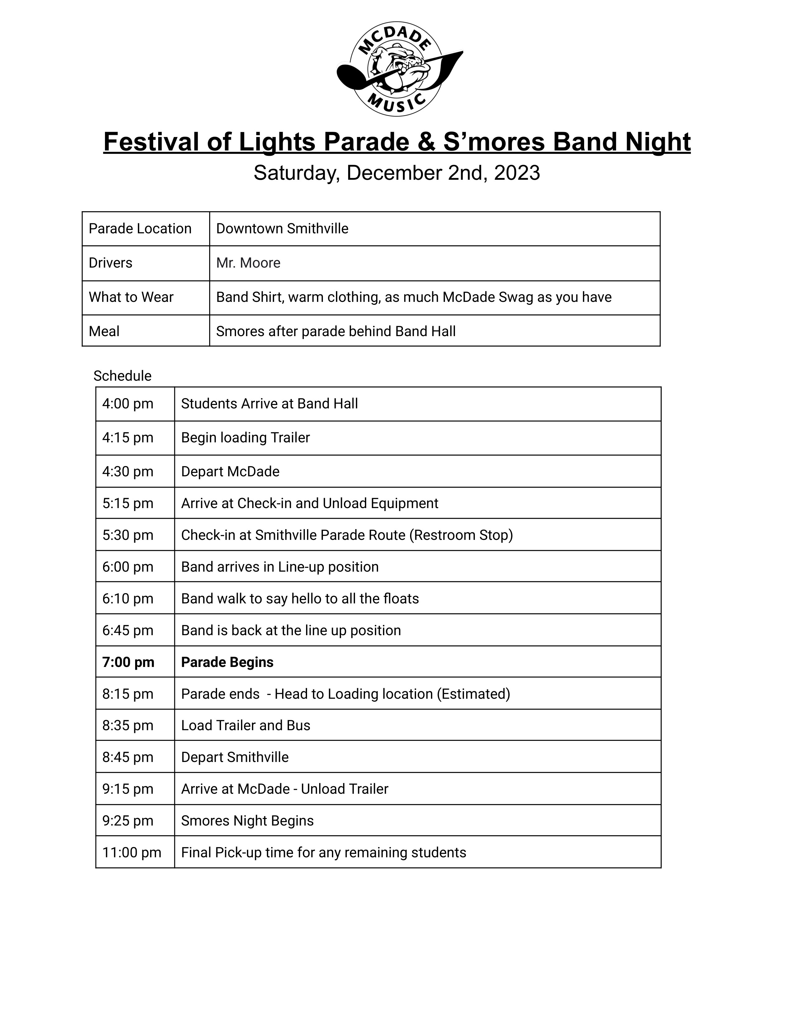 Festival of lights schedule