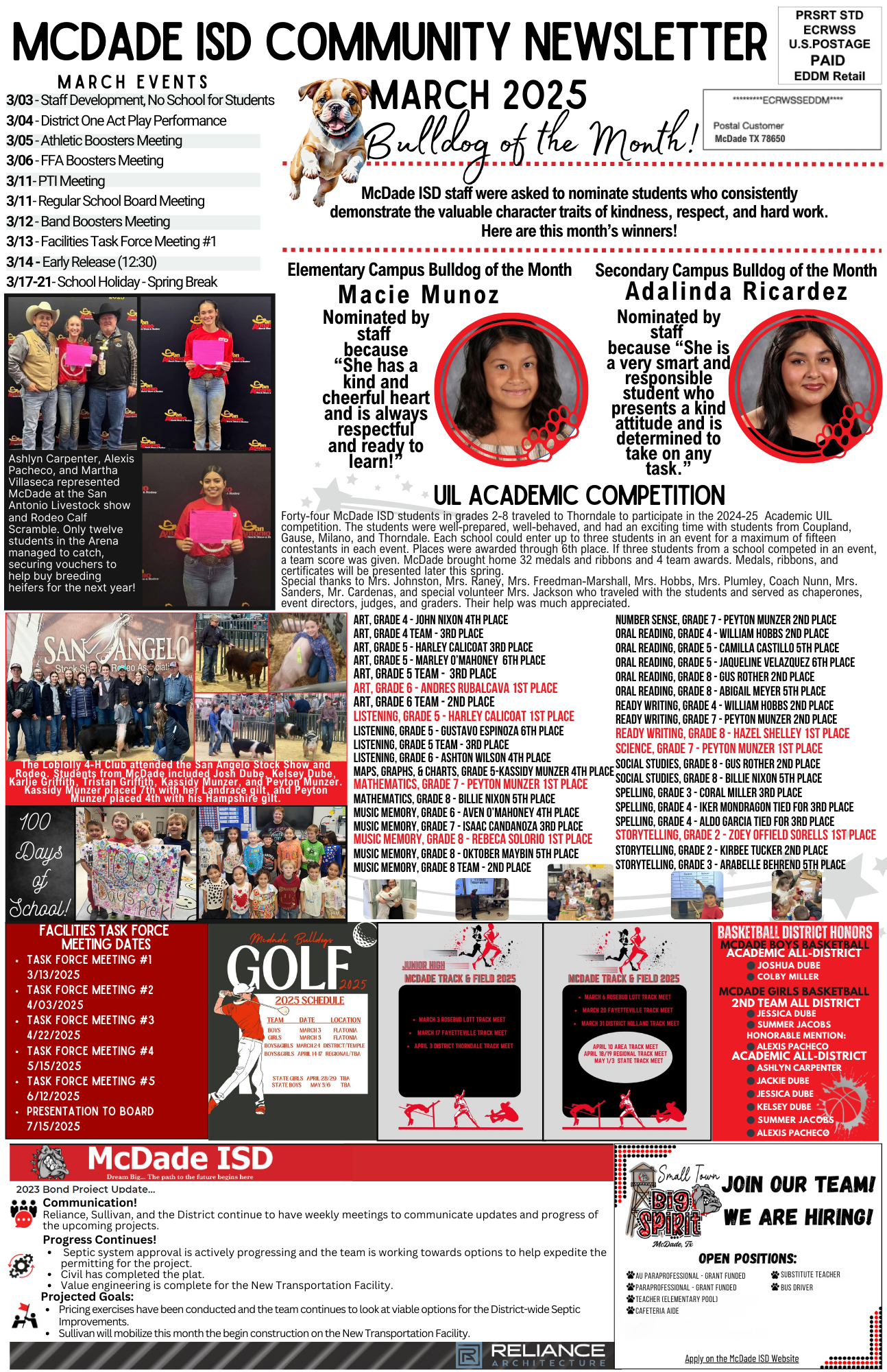 March Newsletter