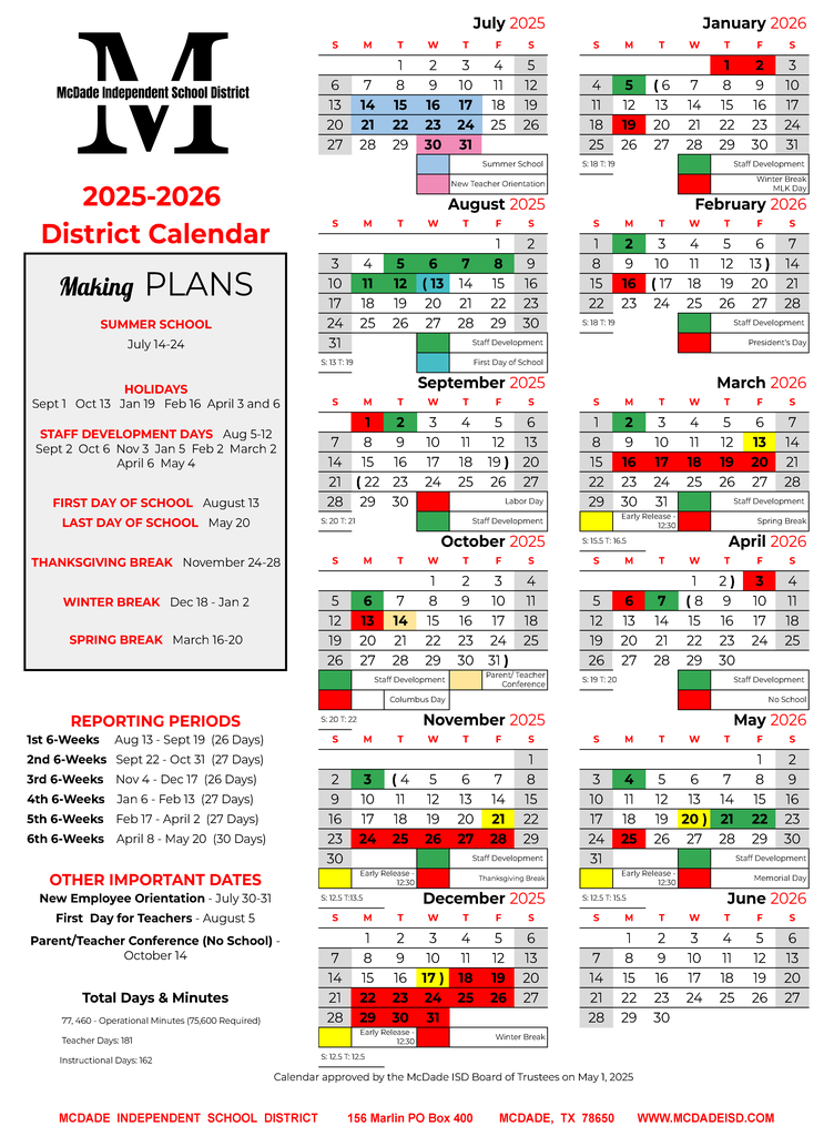 25-26 Calendar