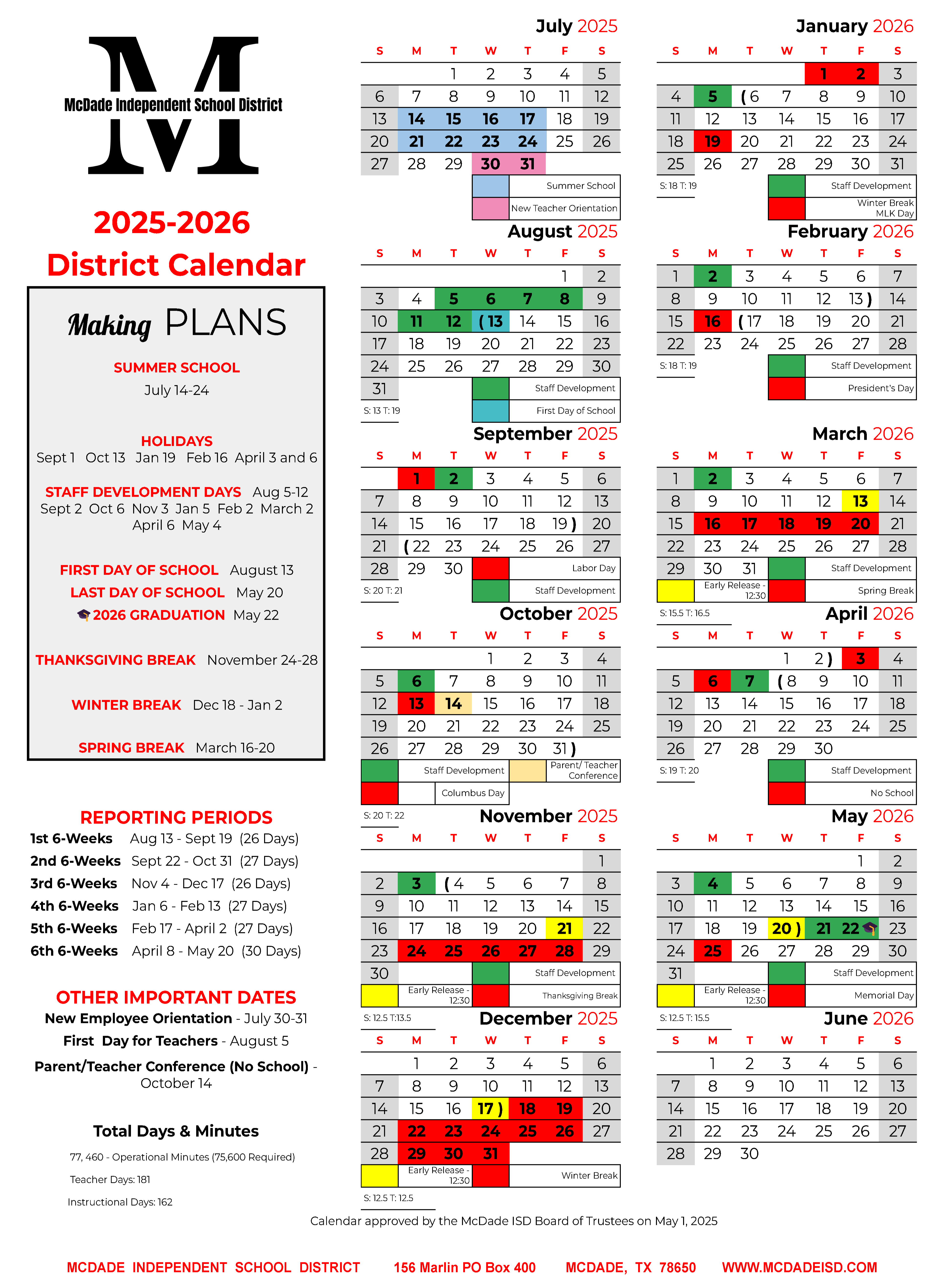 25-26 Calendar