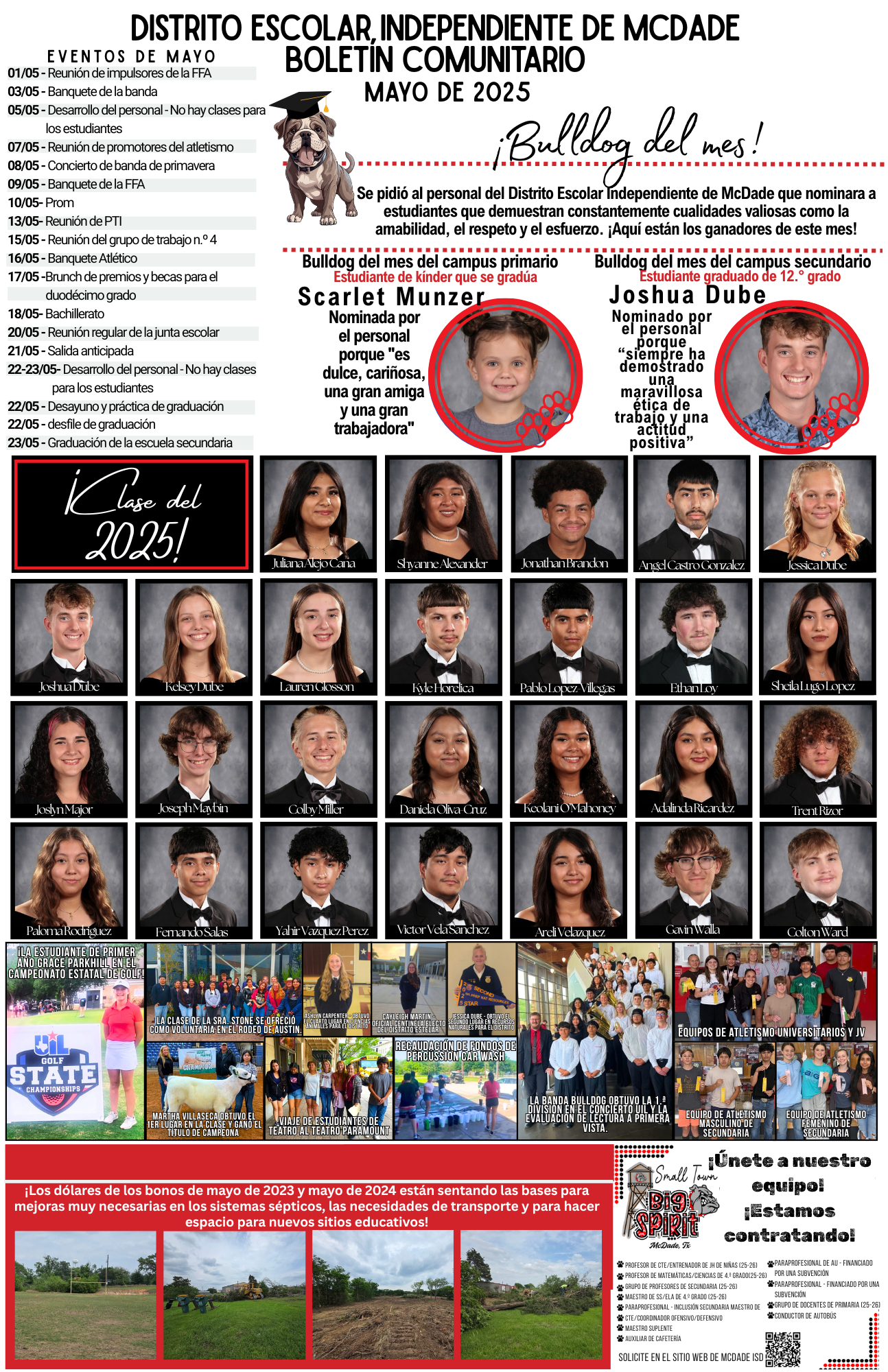 May Newsletter - spanish