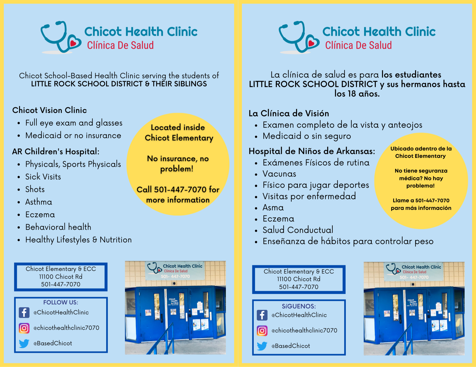 lmportant Information Chicot Health Clinic