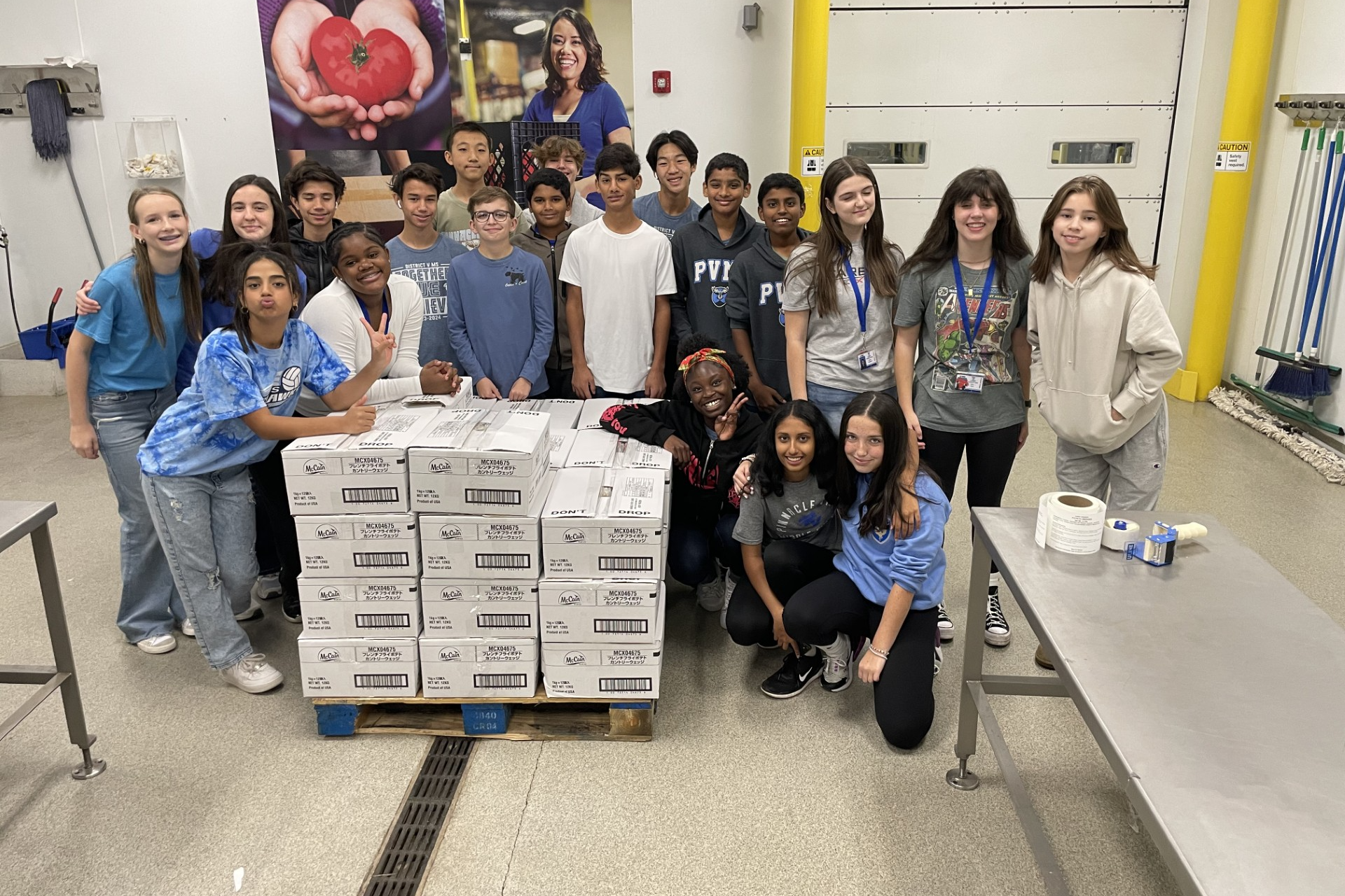 NJHS Students posing with national achievement award