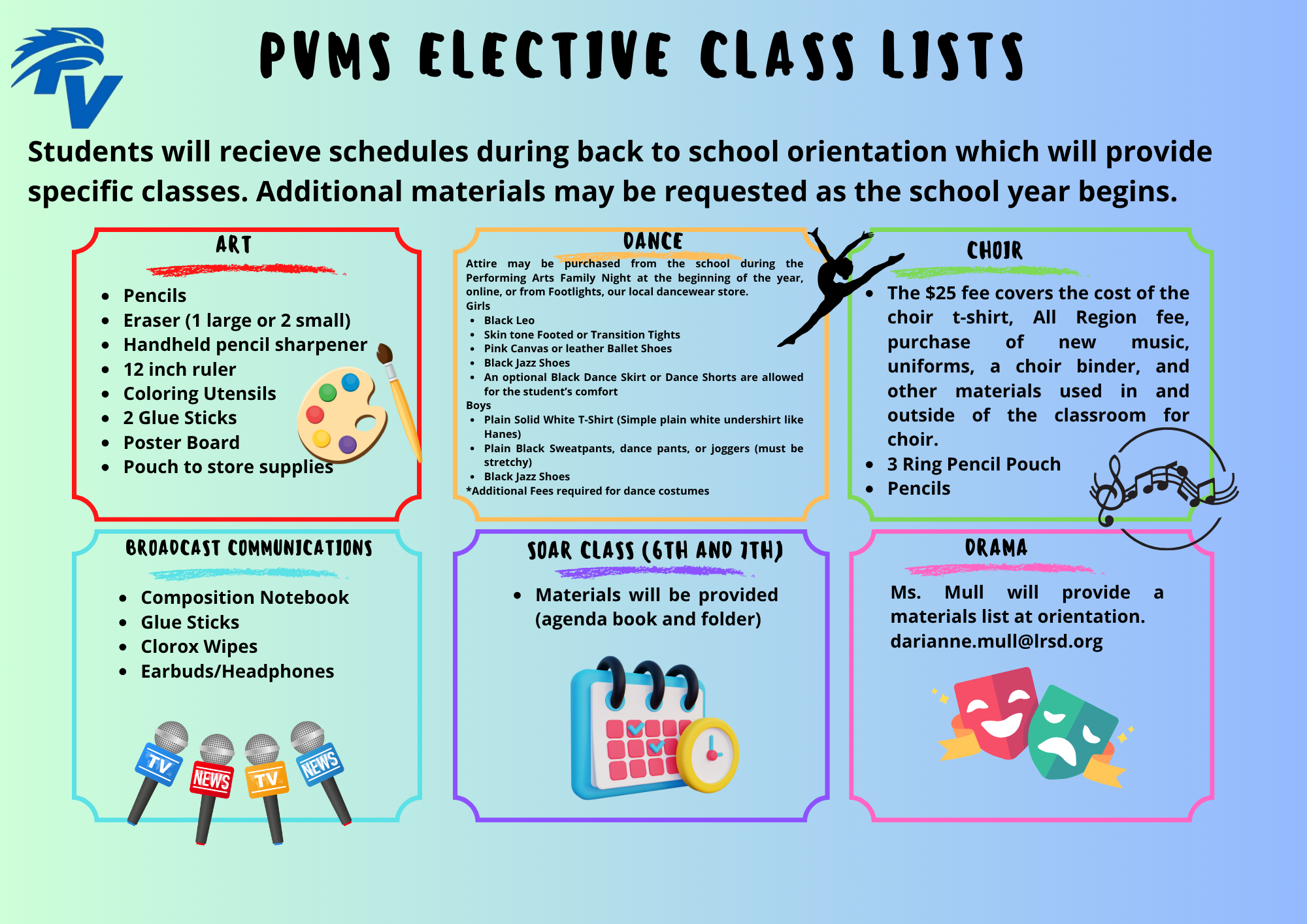 Elective Classe List