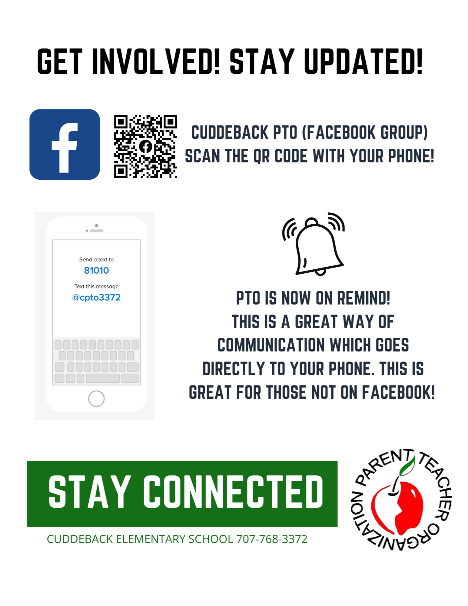 PTO Facebook & Remind App Links