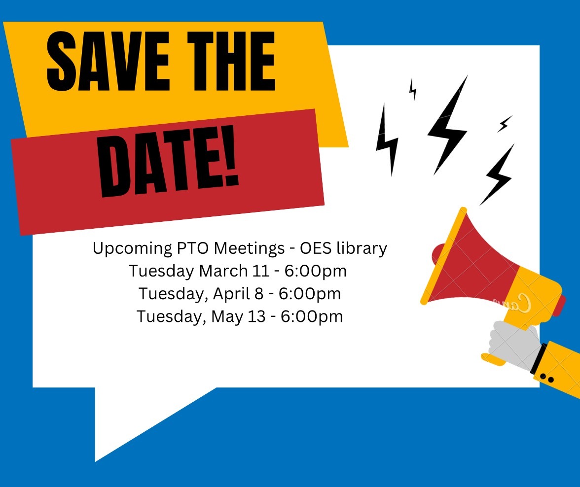 Graphic communicating PTO Meeting Dates