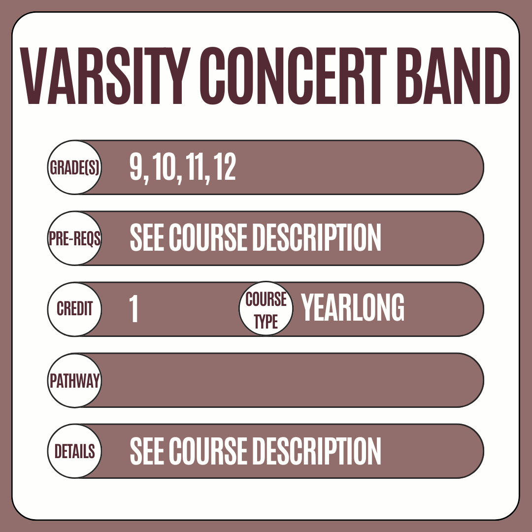 Graphic of Varsity Concert Band Course