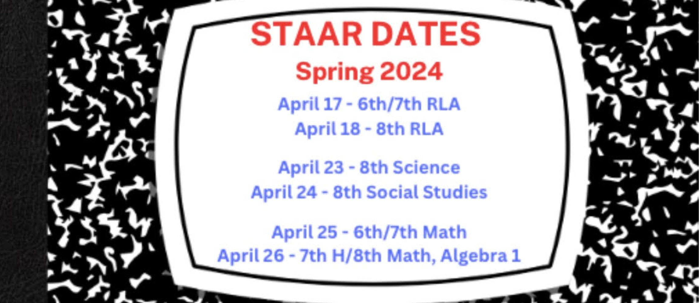 2024 STAAR Dates