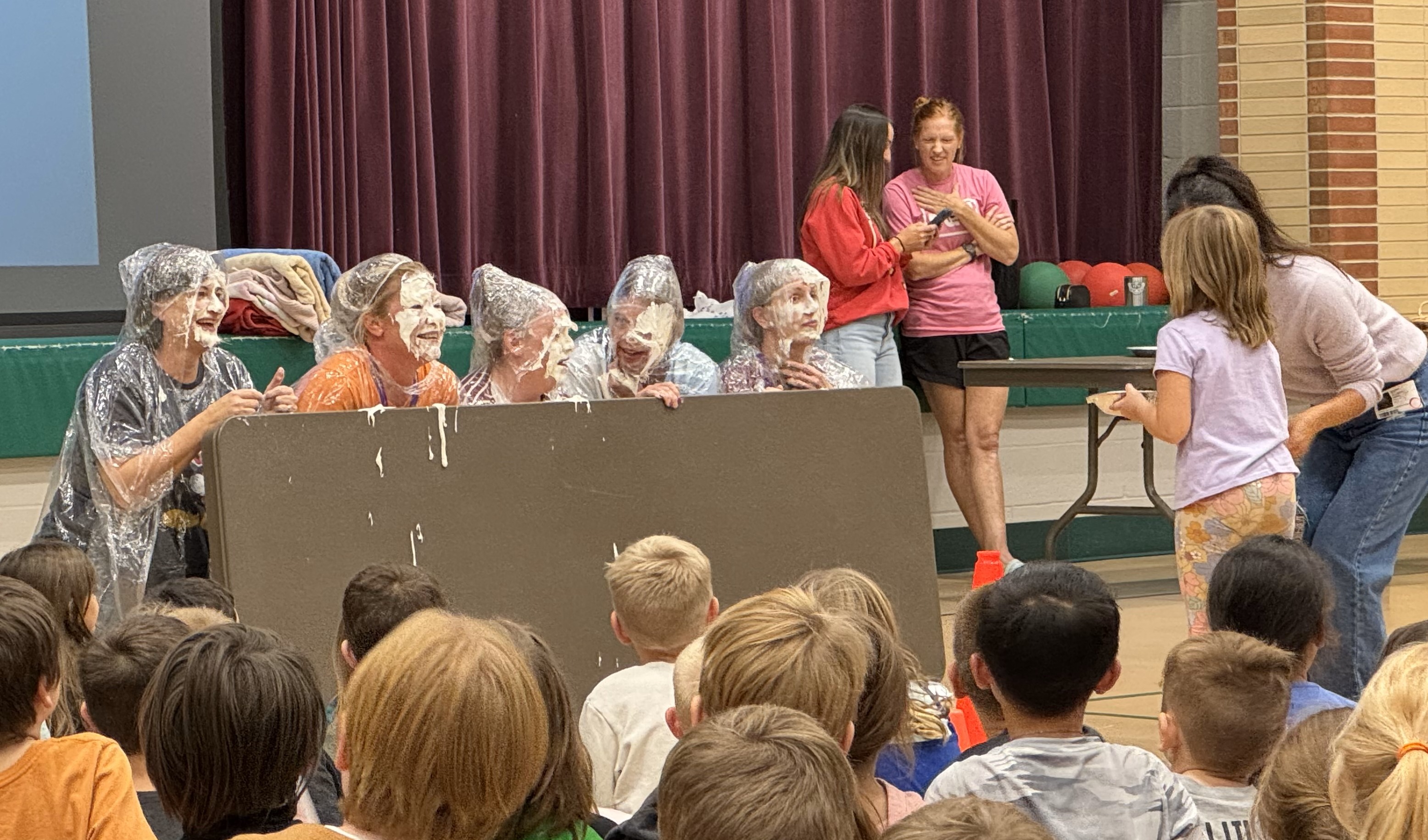 teachers getting pies in the face