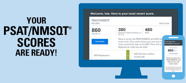YOUR PSAT SCORES ARE READY