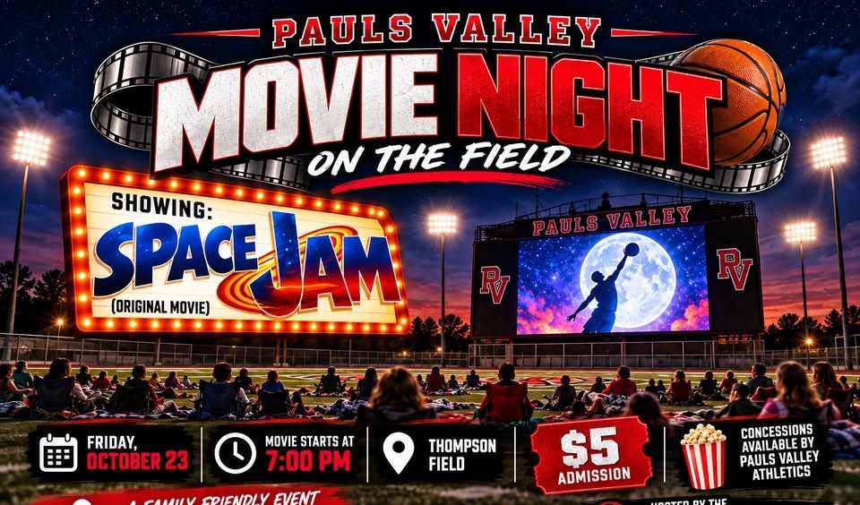 Movie Night Fri Oct 23 at Thompson Field at 7pm