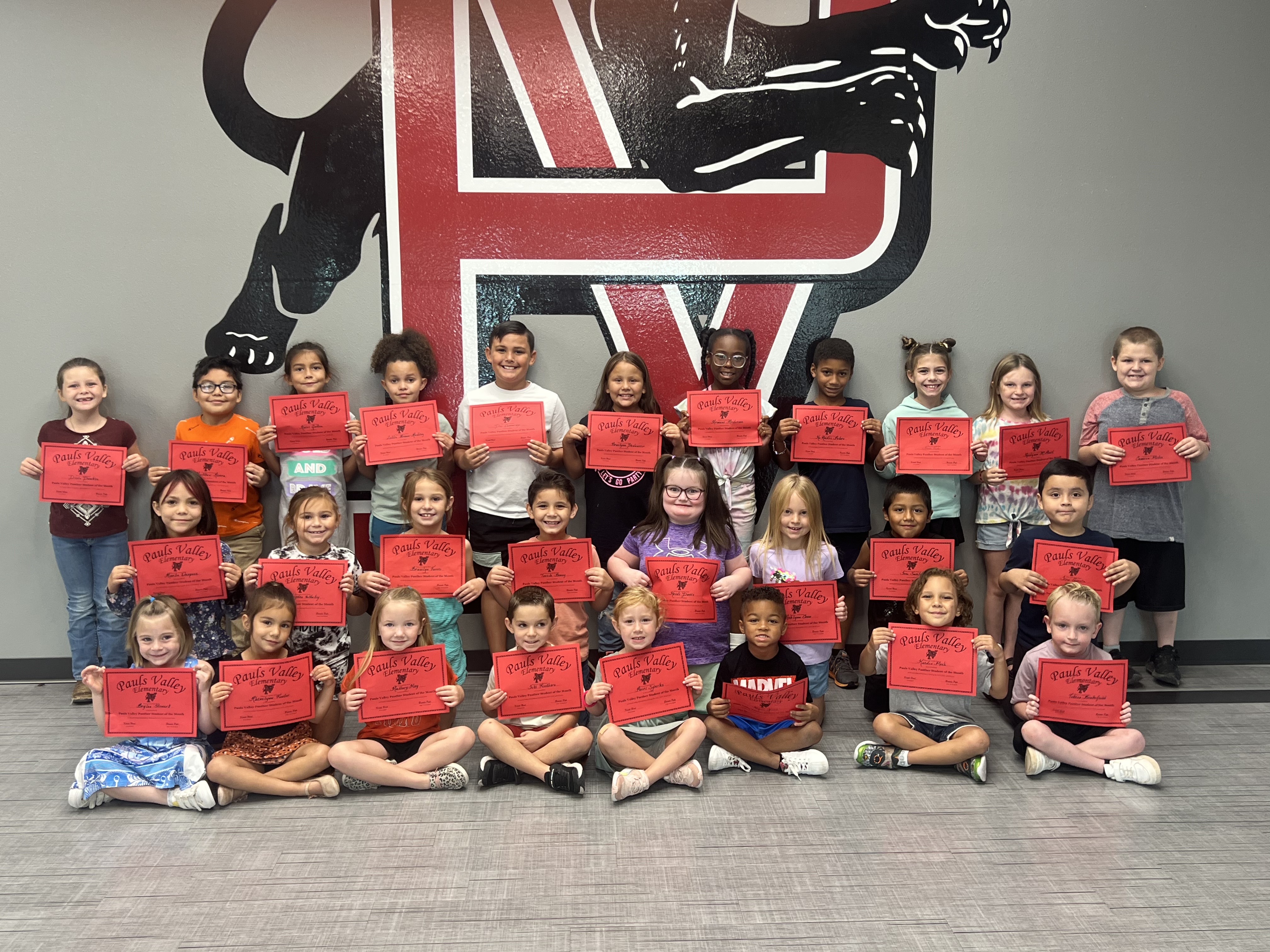 September Students of the Month