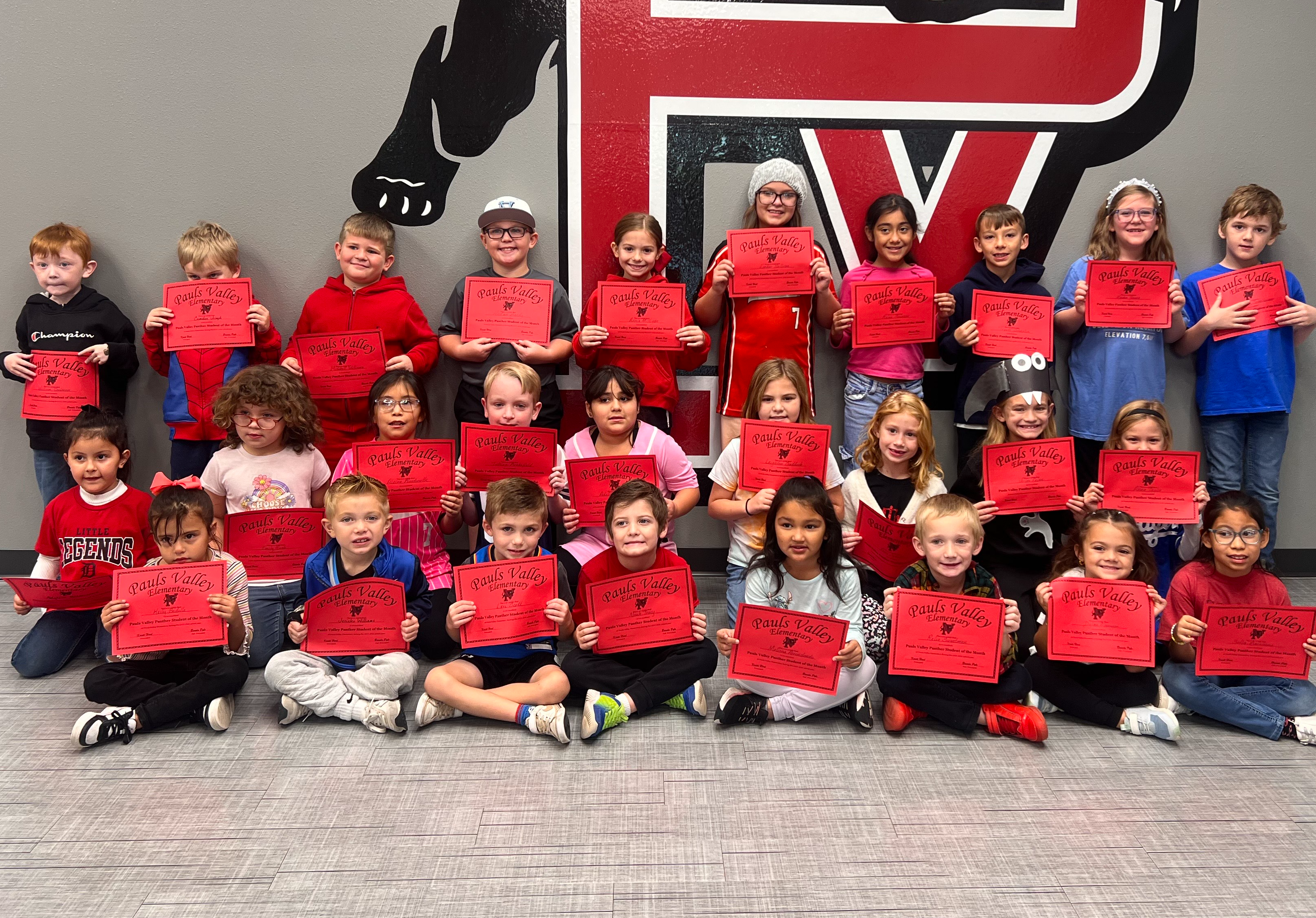 students pose for a picture