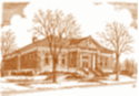 sepia image of Baraboo Public Library