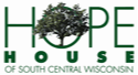 Hope House of Central Wisconsin with tree inside the O