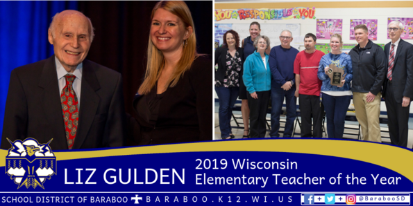 Liz Gulden 2019 Wisconsin Elementary Teacher of the Year