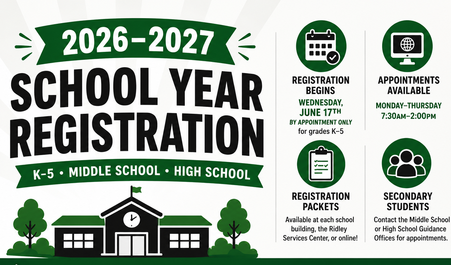 2026 - 2027 School Year Registration