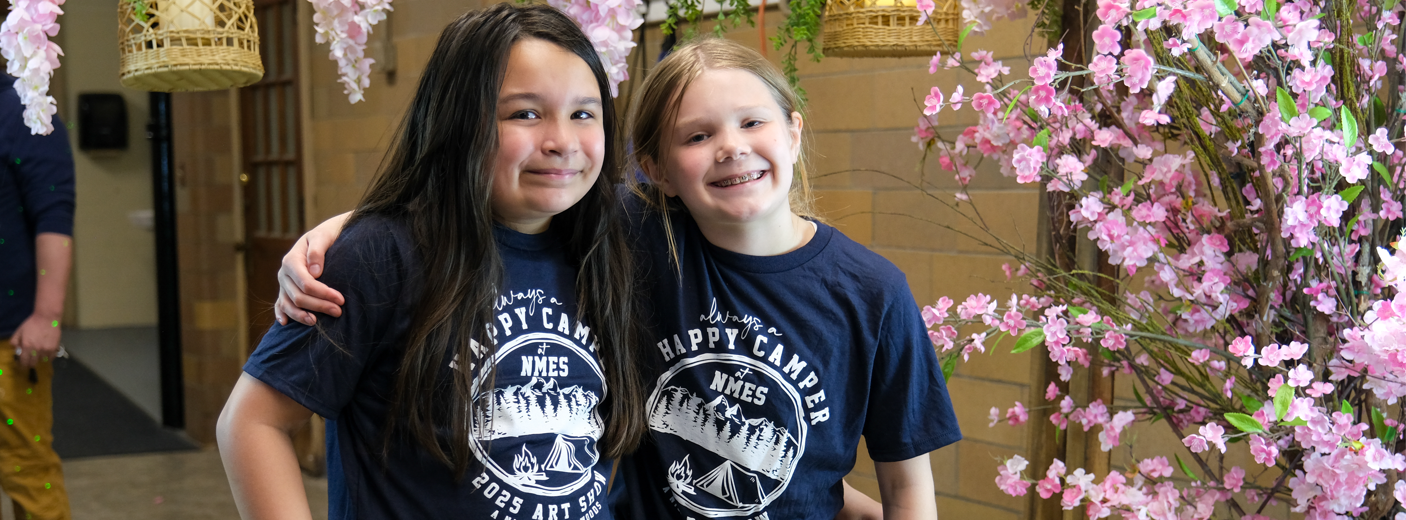 Students at the Nathaniel Morton Art Show