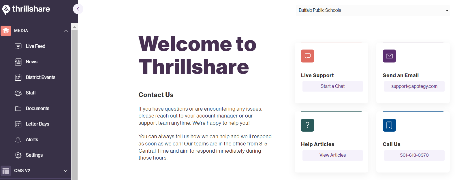 Thrillshare Help Landing Page Image