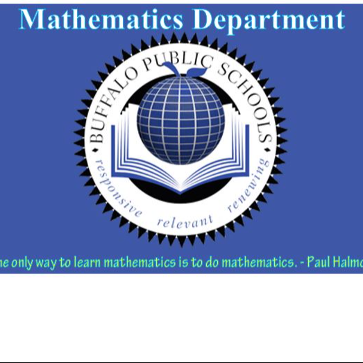 Mathematics Department The only way to learn mathematics is to do Mathematics - Paul Halm