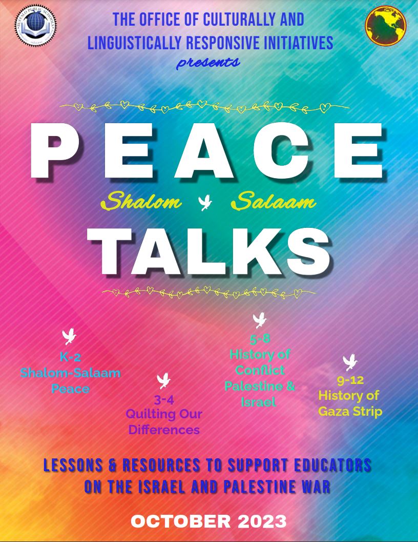 Peace Talks Lesson Packet to Support Education of Israel and Palestine War 2023