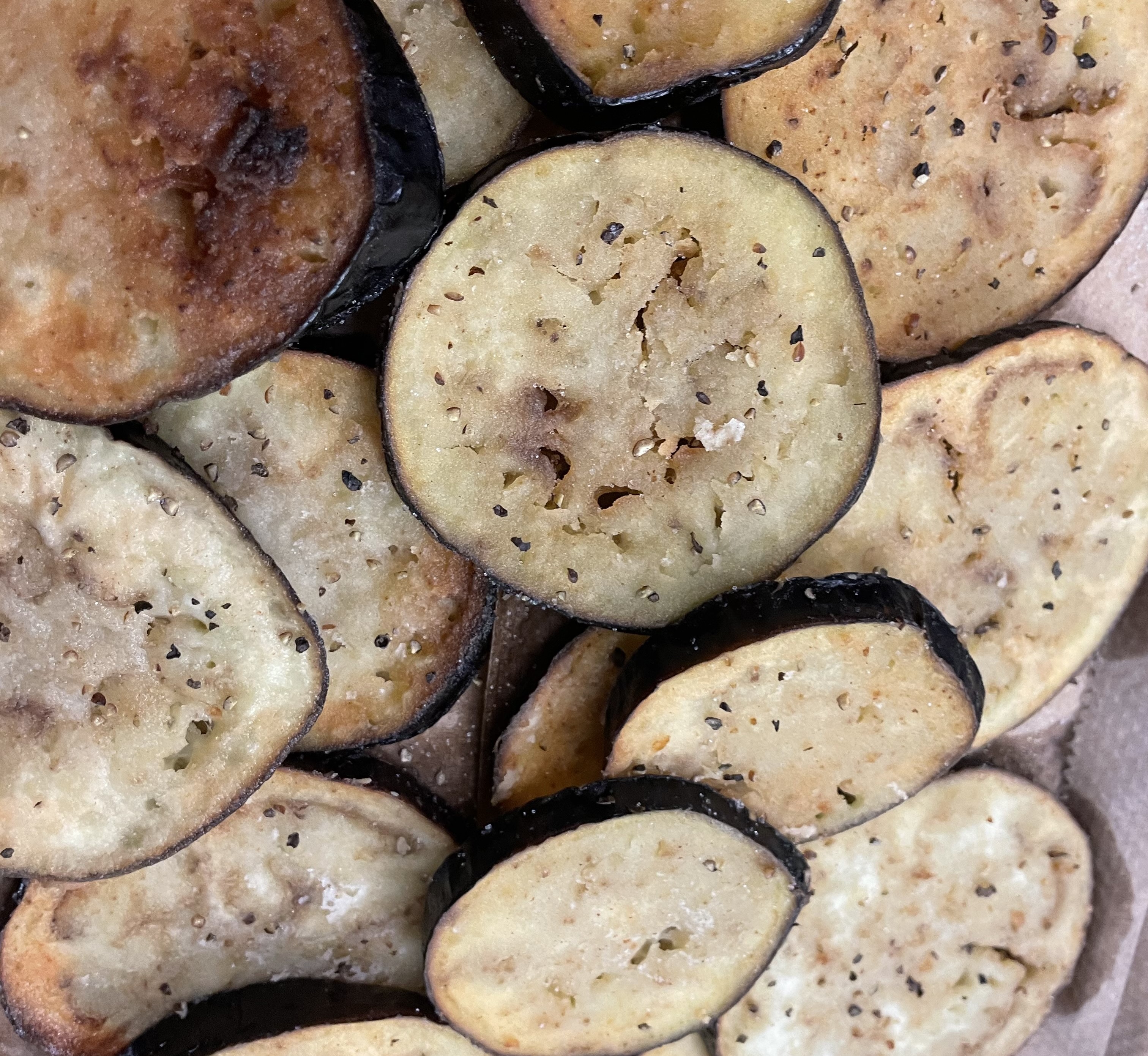 School 80 - Eggplant chips served on 2.12.2024