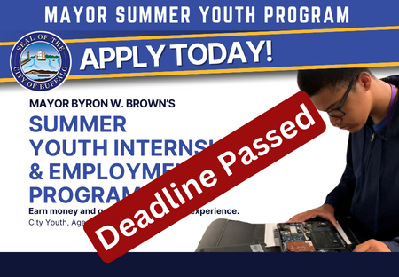 Mayor's summer youth program- deadline passed