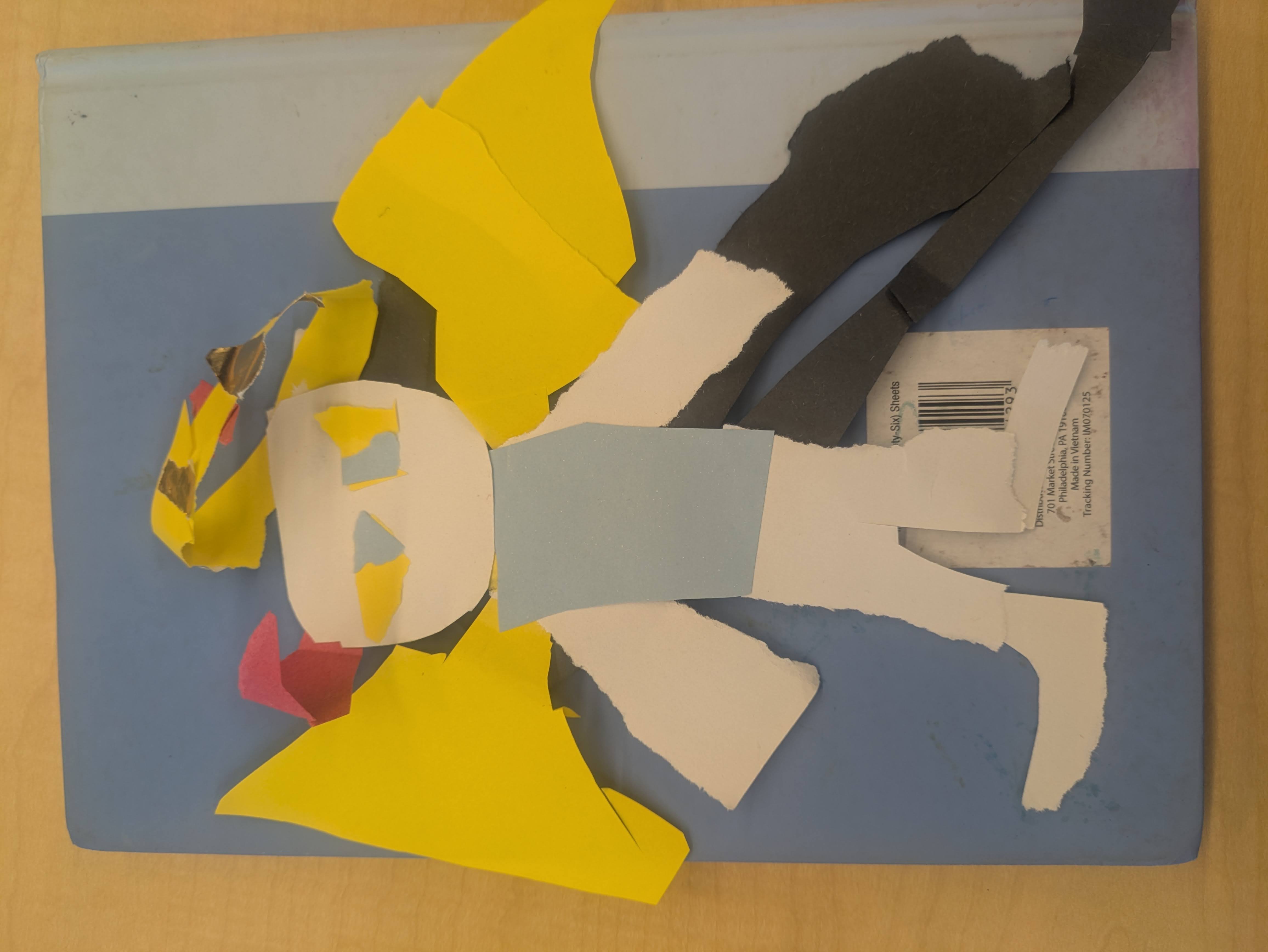 Anime character in Yellow and blue
