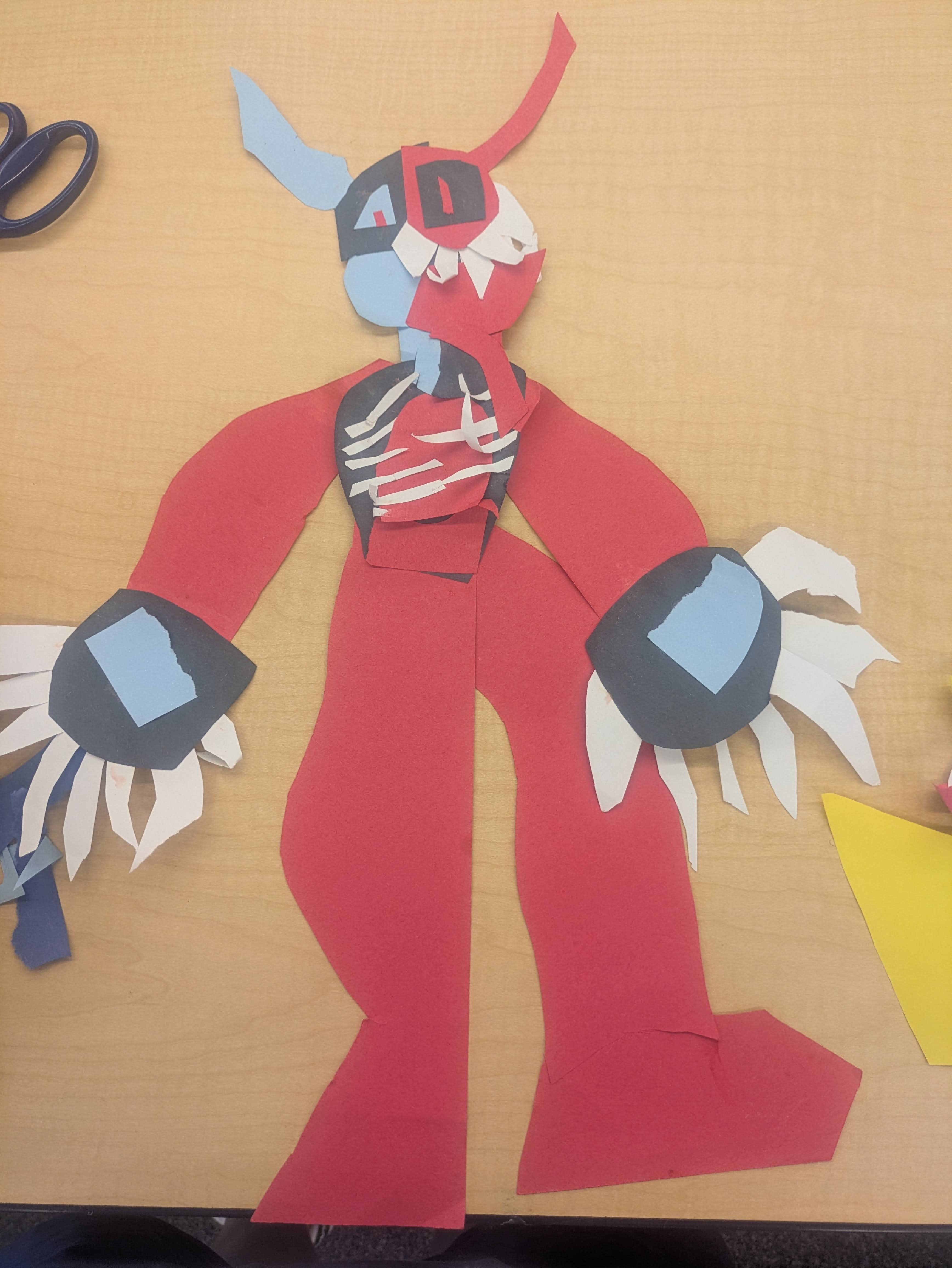 Anime character in Red outfit