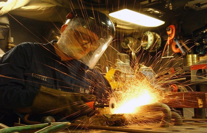 Welder working