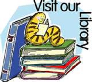 cartoon of books and a cartoon worm