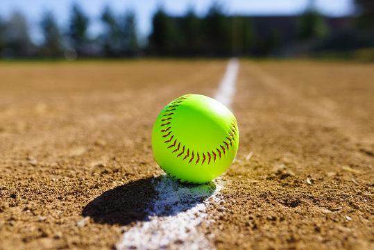 softball on field