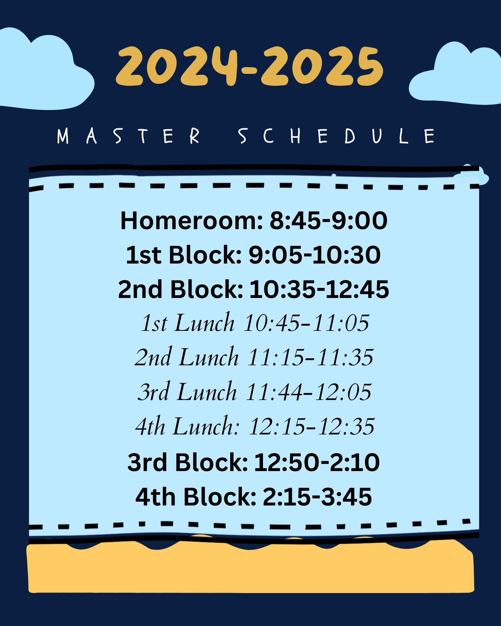 22-23 bell schedule