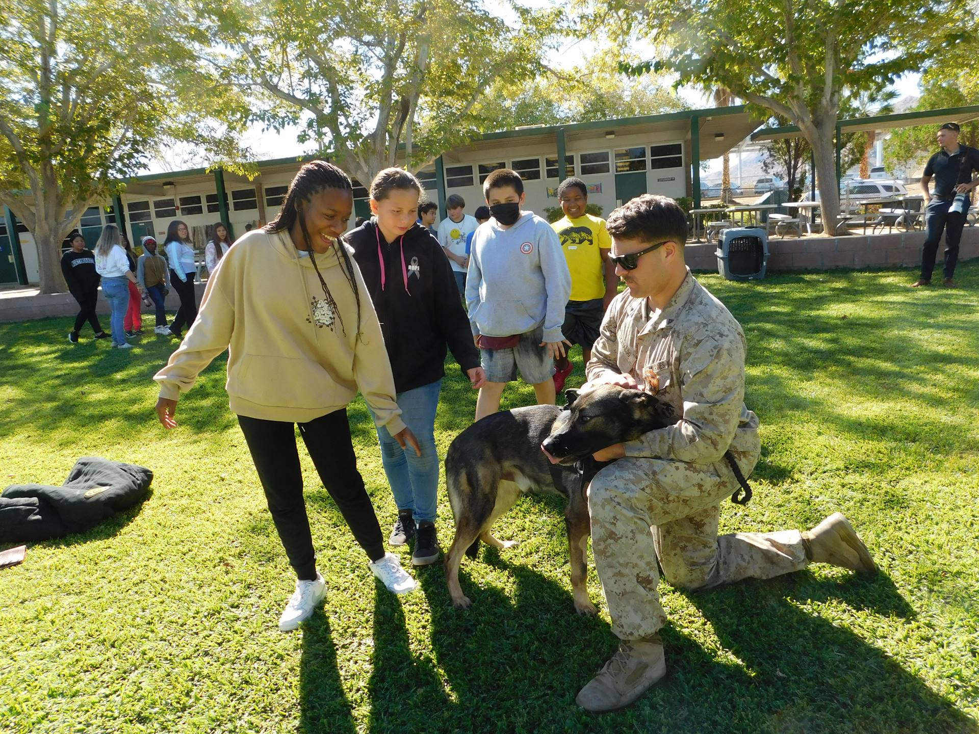 Marine Base K9 Unit Visit