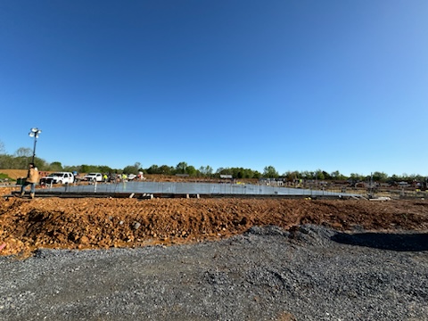 Yay! We are beginning to see the classrooms and a hall! We are so excited to see progress!