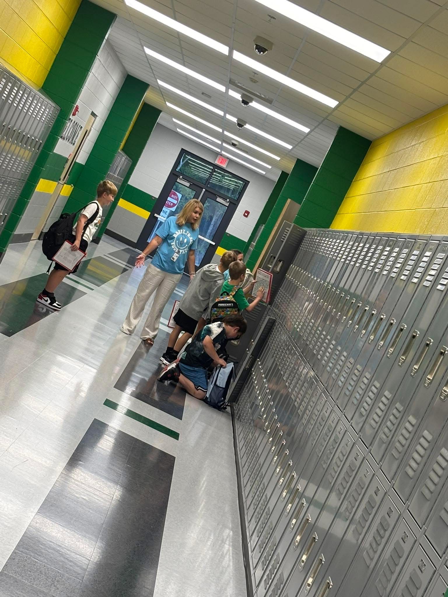 kids in hallway