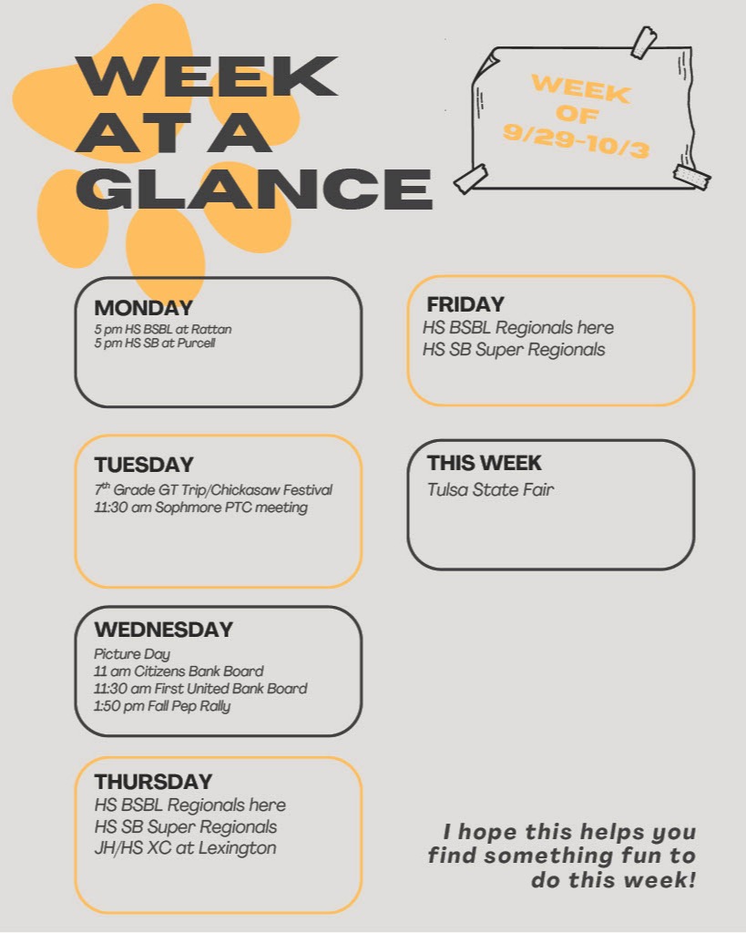 Weekly Calendar