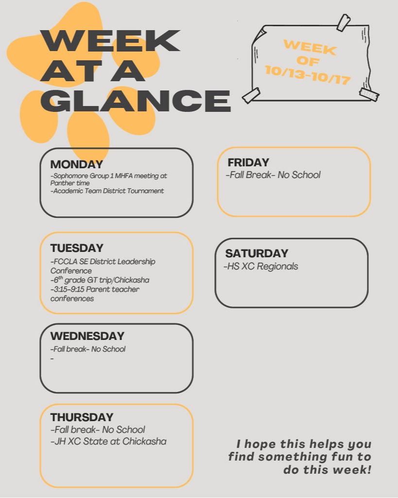 Weekly Calendar