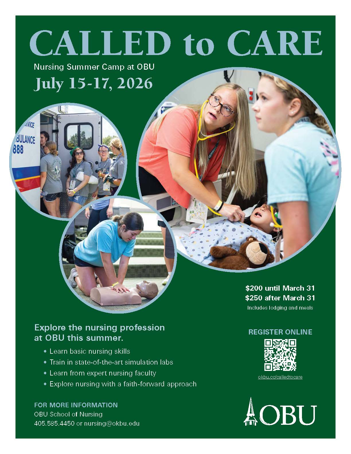 OBU Nursing Summer Camp