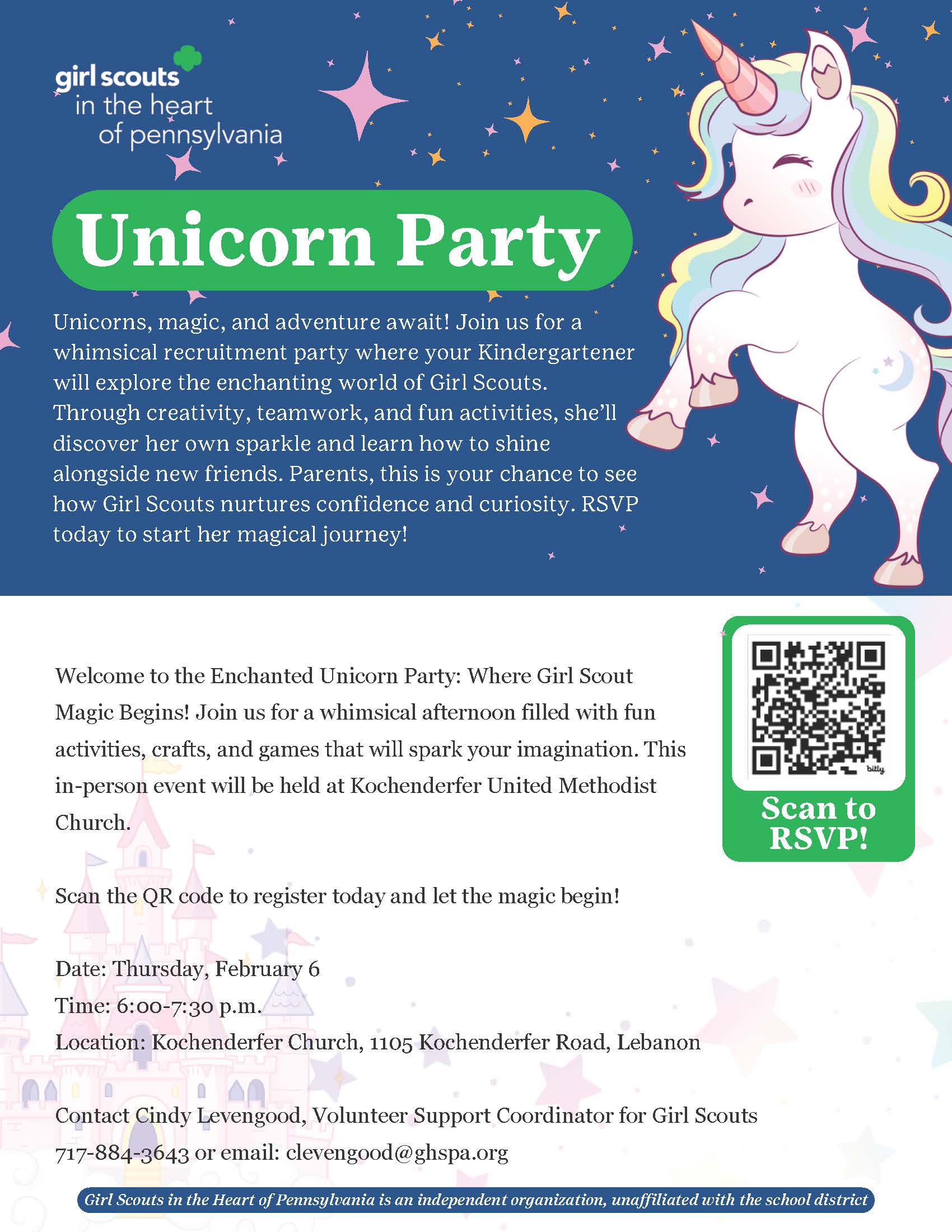 Girls Scouts Unicorn Party