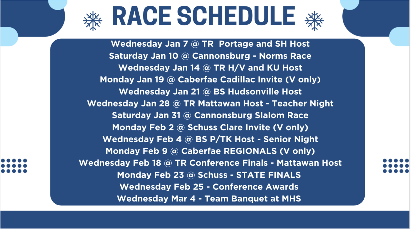 ski schedule