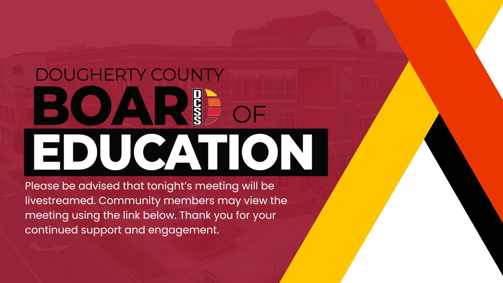BOE Meeting - Livestream