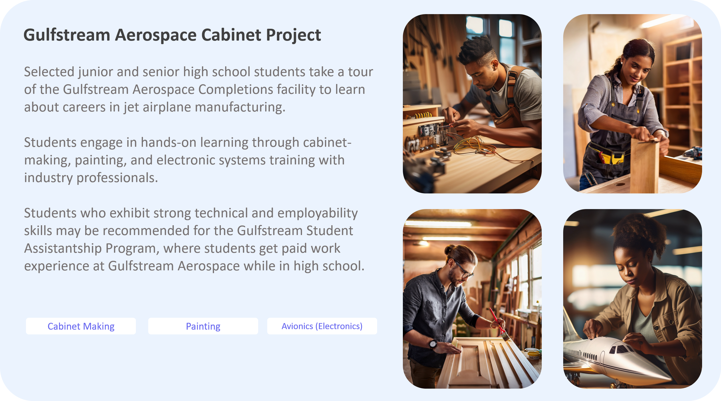 Gulfsteam Aerospace Cabinet Project Details
