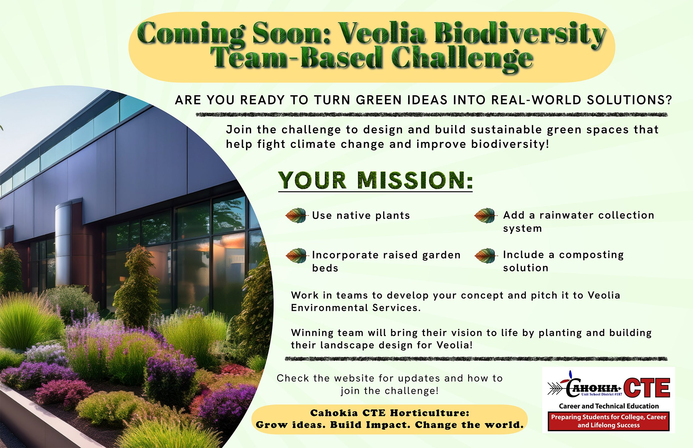 Veolia Biodiversity Team-Based Challenge Poster