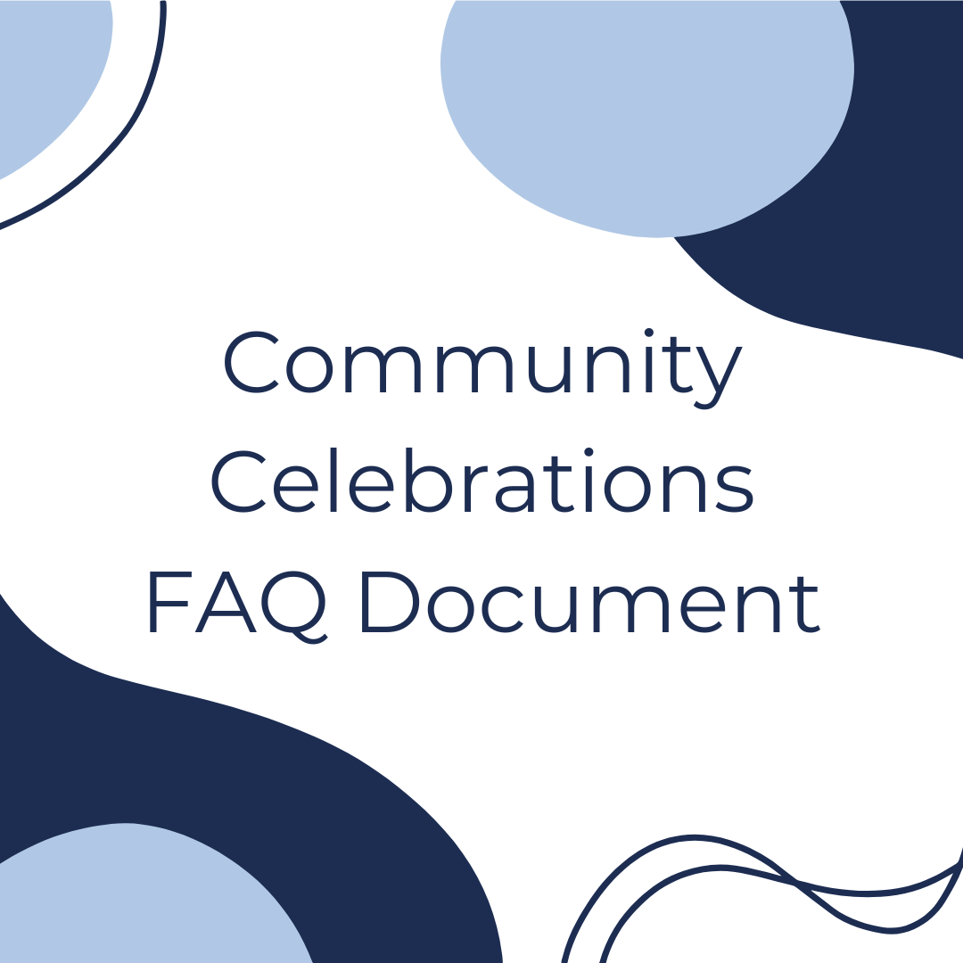 community celebrations faq document