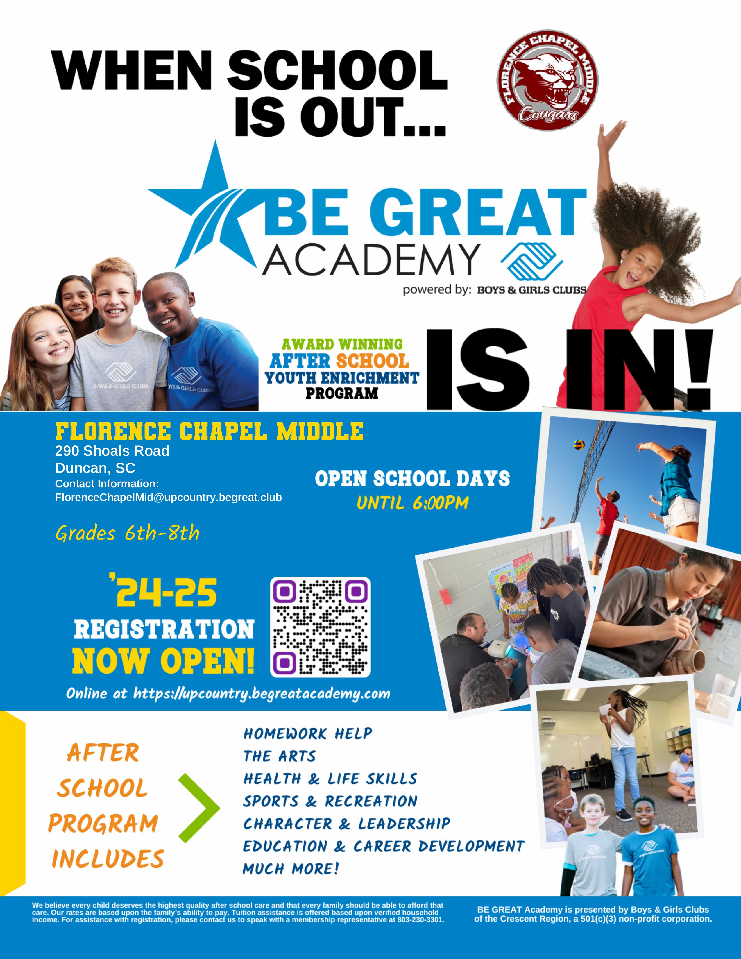 Boys and Girls Club Information