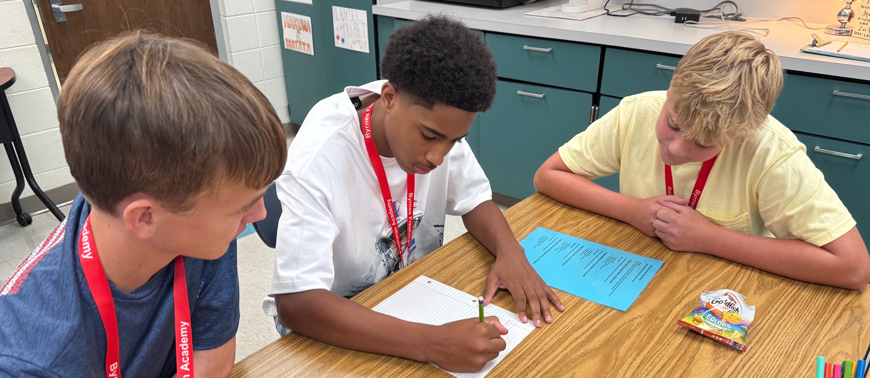 students collaborating