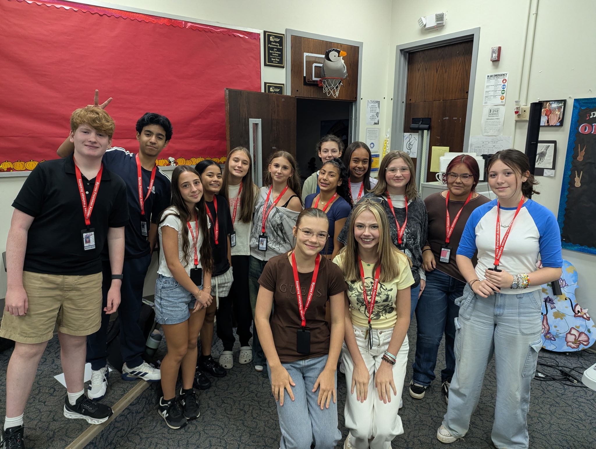 students in a group photo