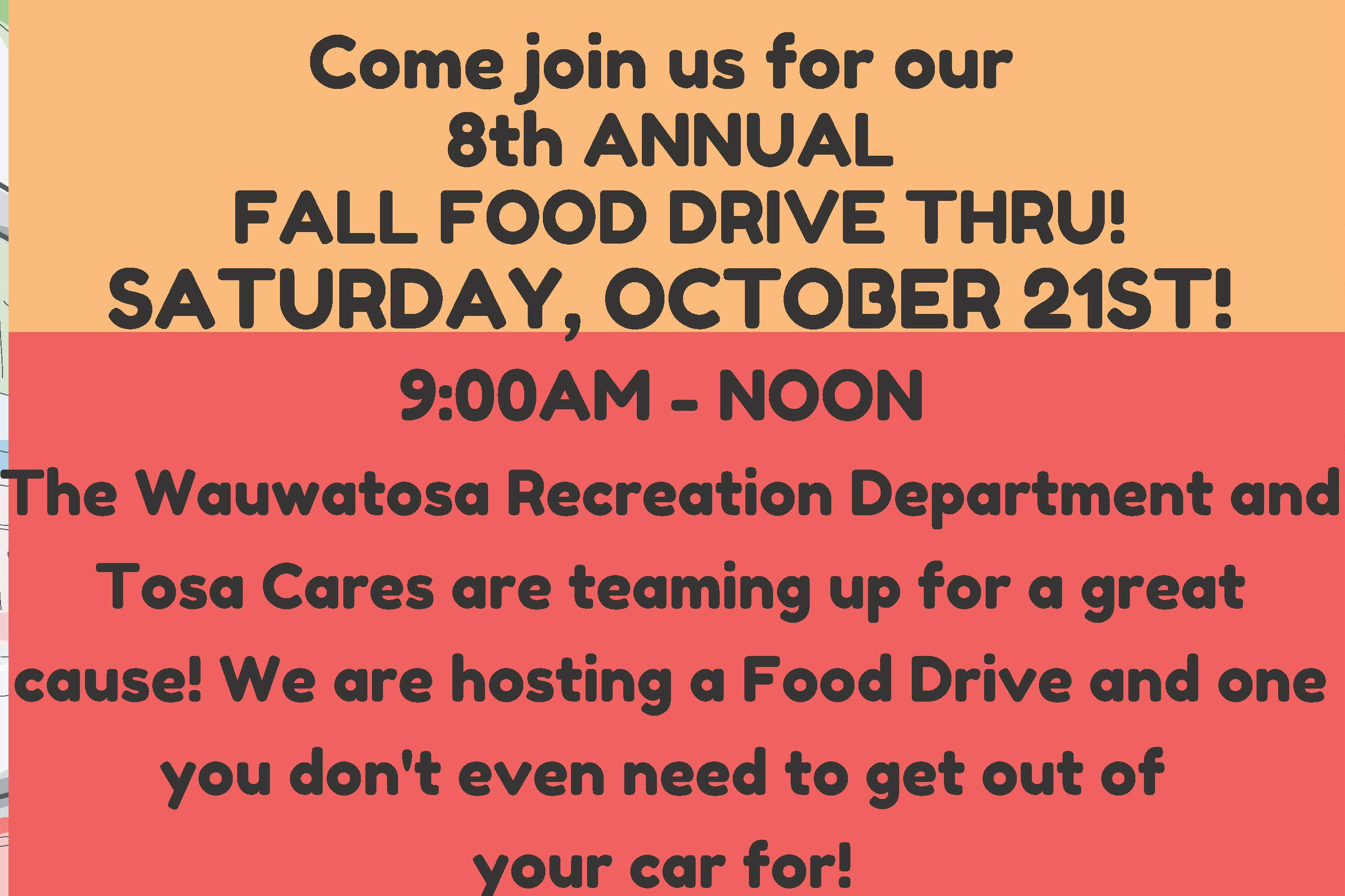 fall food drive