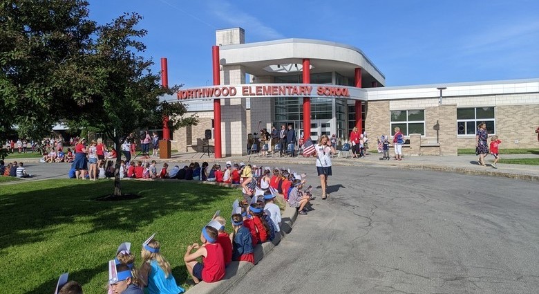 Race outside school campus